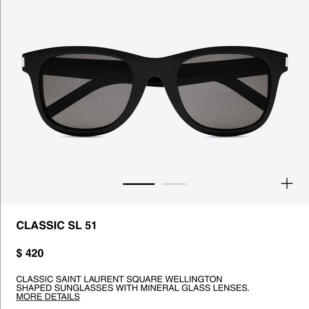 NWT Saint Laurent SL51 Black Sunglasses